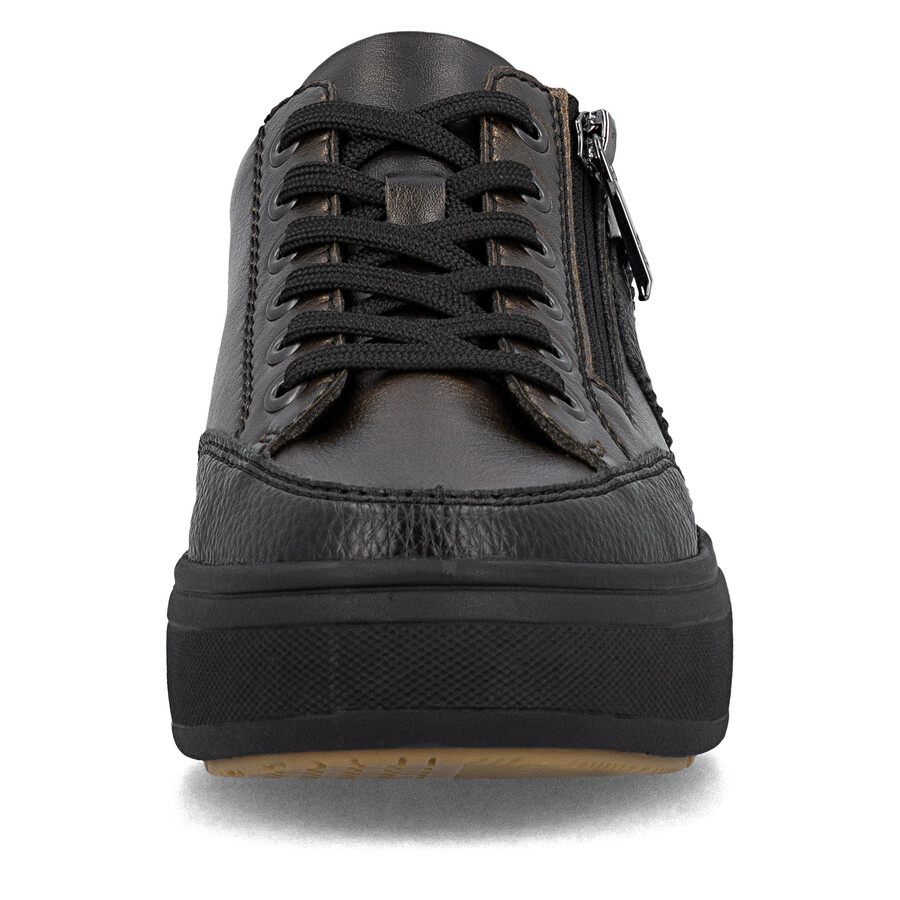 chaussures marron à fermeture éclair pour femmes rieker m7711-25