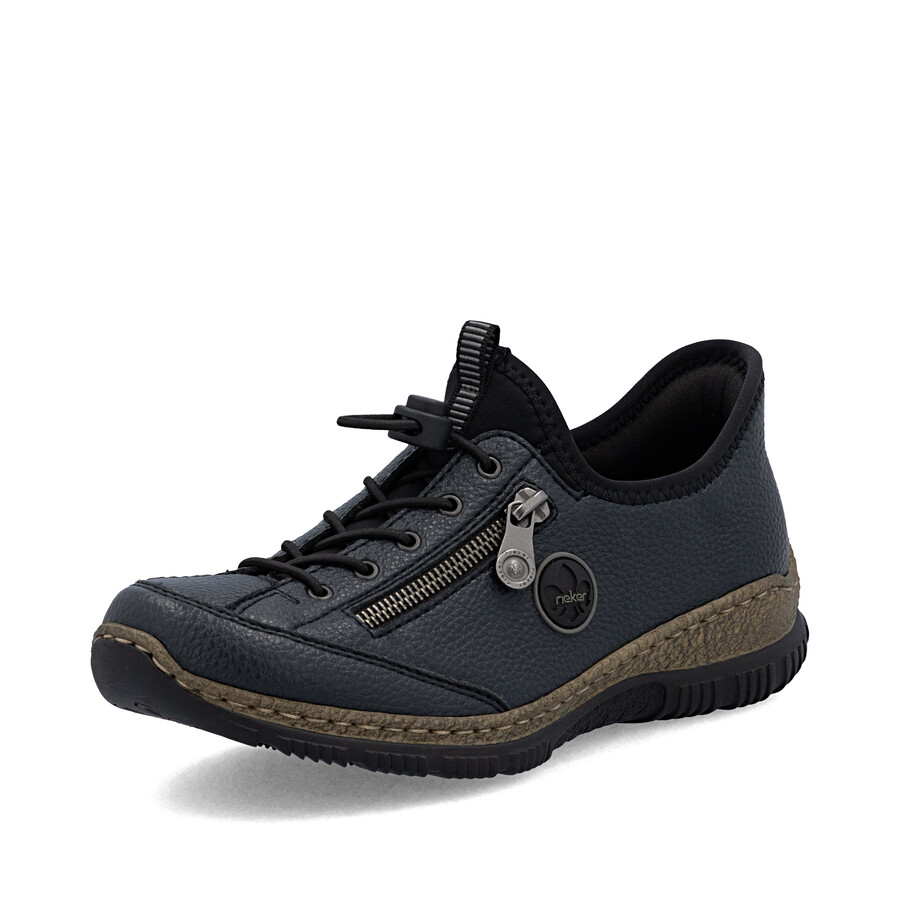 chaussures élastiques bleues pour femmes rieker n3267-15