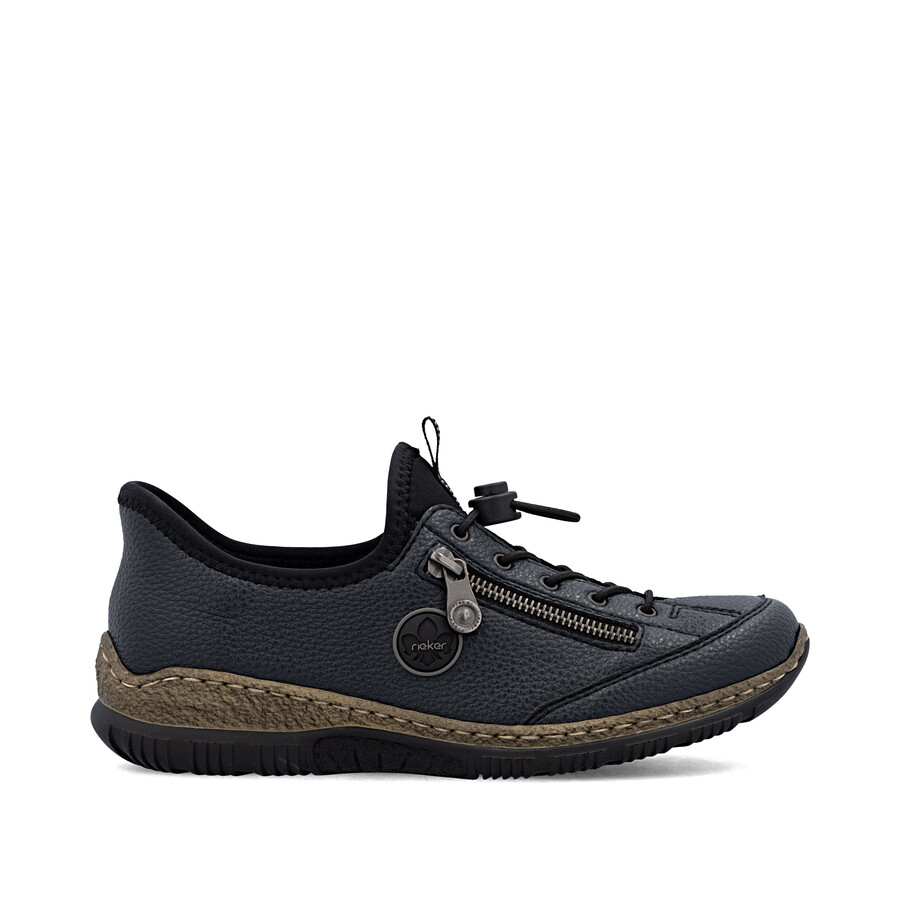 chaussures élastiques bleues pour femmes rieker n3267-15