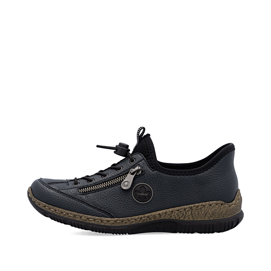 chaussures élastiques bleues pour femmes rieker n3267-15