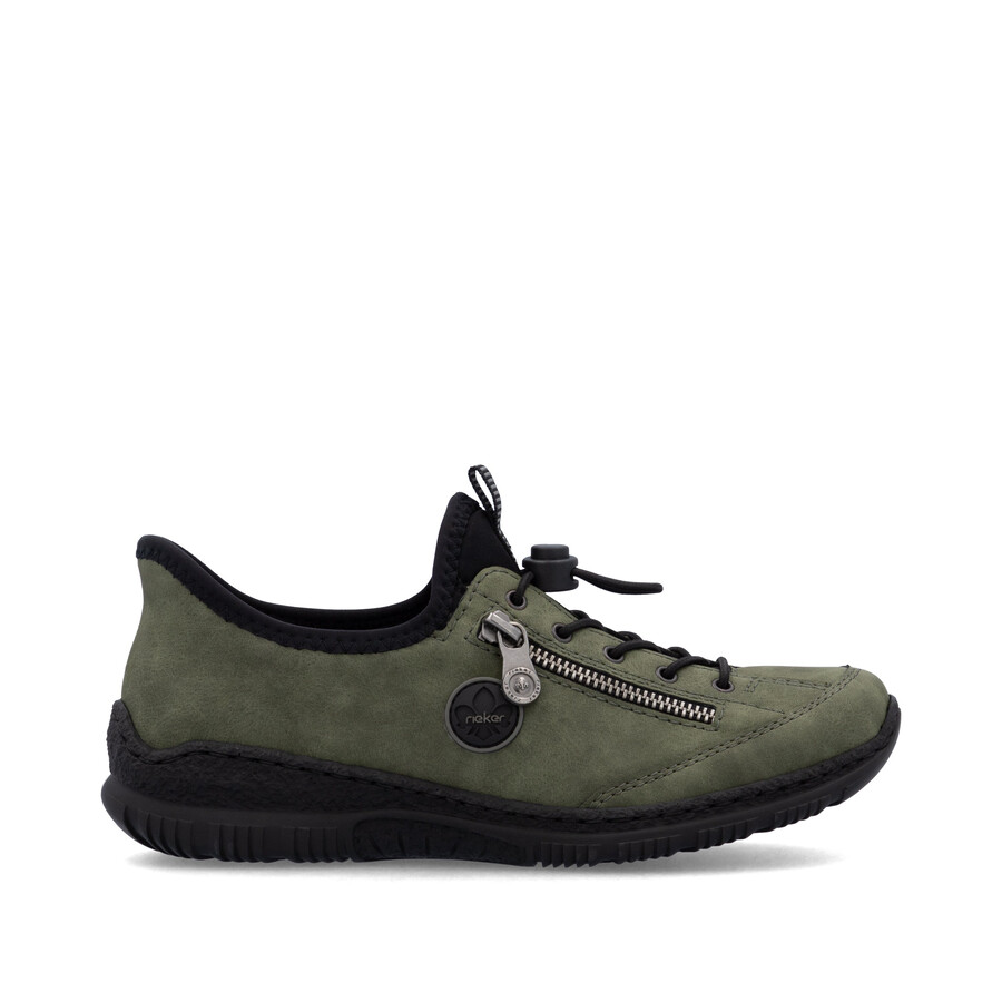 chaussures élastiques vertes pour femmes rieker n3267-54