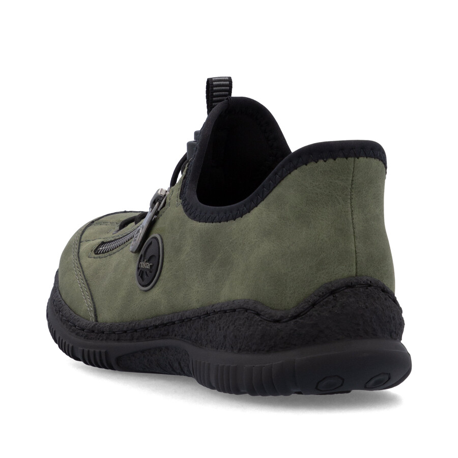 chaussures élastiques vertes pour femmes rieker n3267-54
