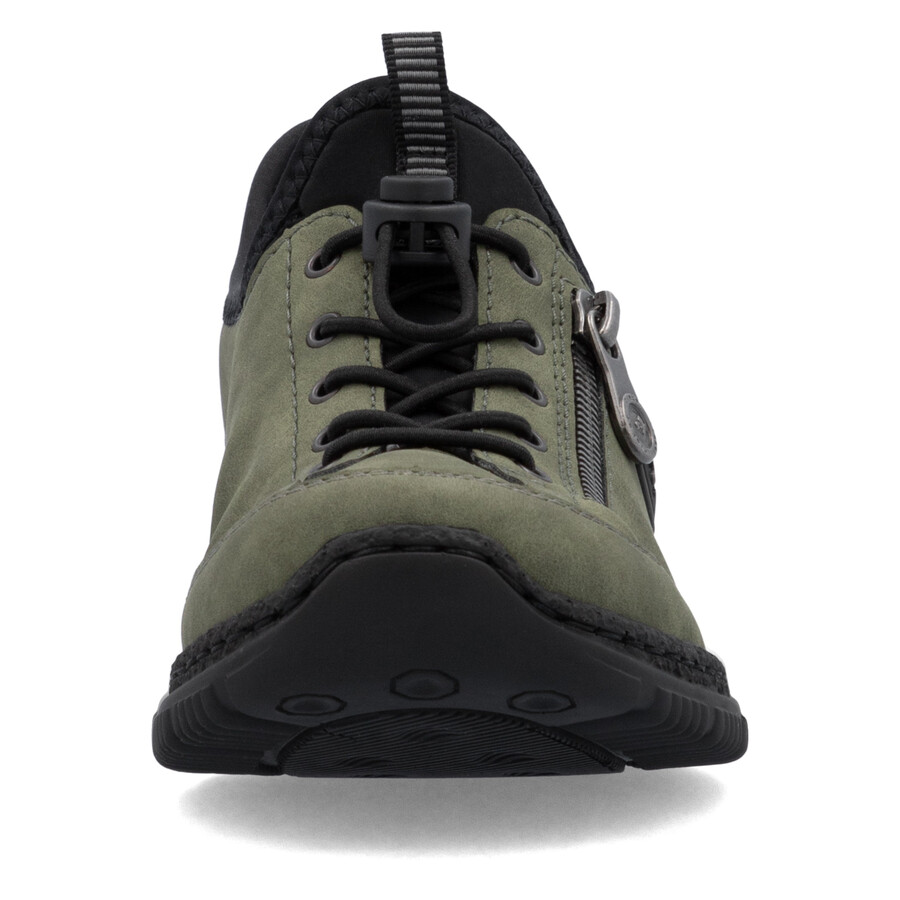 chaussures élastiques vertes pour femmes rieker n3267-54