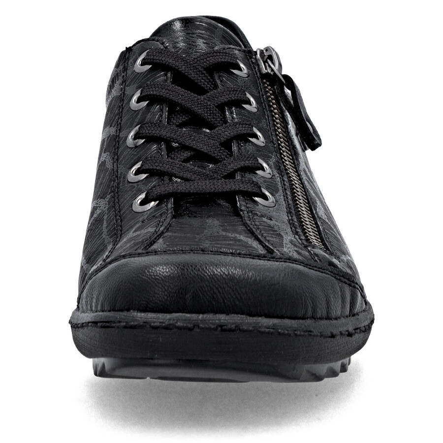chaussures noires à fermeture éclair pour femmes remonte r1402-00