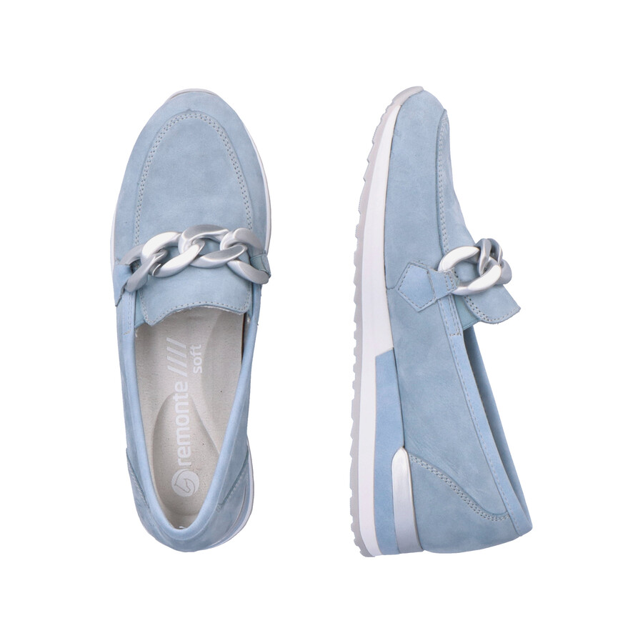 chaussures élastiques bleues pour femmes remonte r2544-10