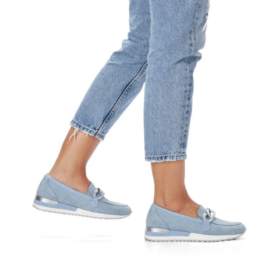 chaussures élastiques bleues pour femmes remonte r2544-10