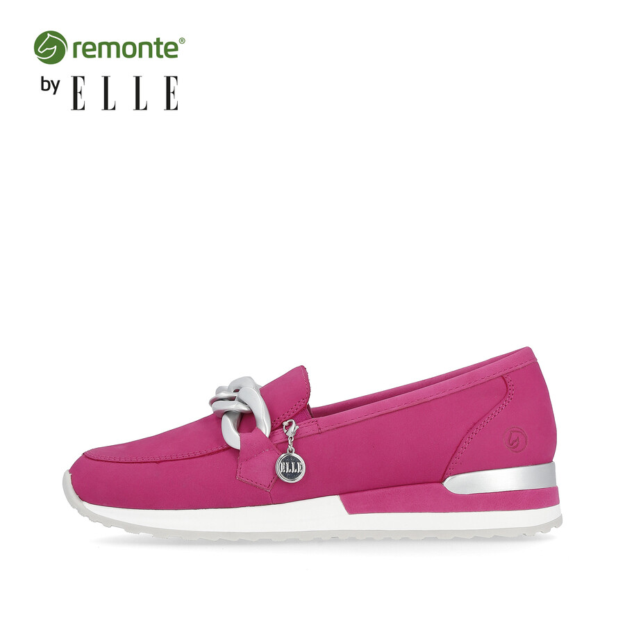 chaussures élastiques roses pour femmes remonte r2544-32