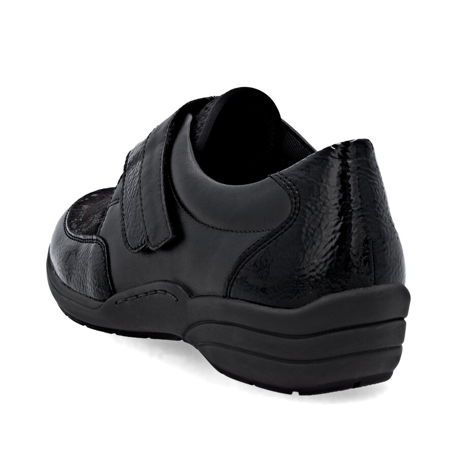 chaussures noires à scratch pour femmes remonte r7600-00