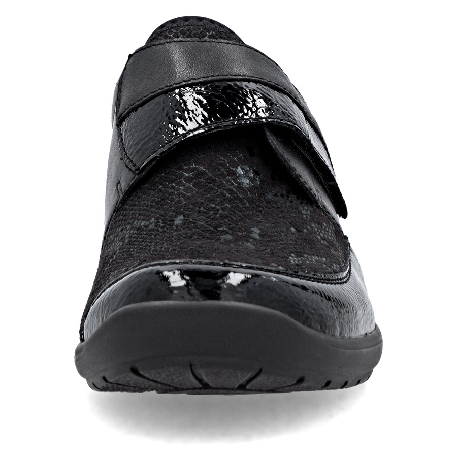 chaussures noires à scratch pour femmes remonte r7600-00