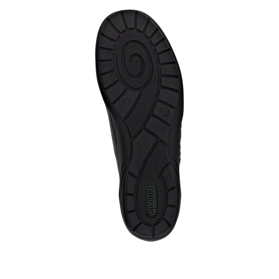 chaussures noires à scratch pour femmes remonte r7600-00
