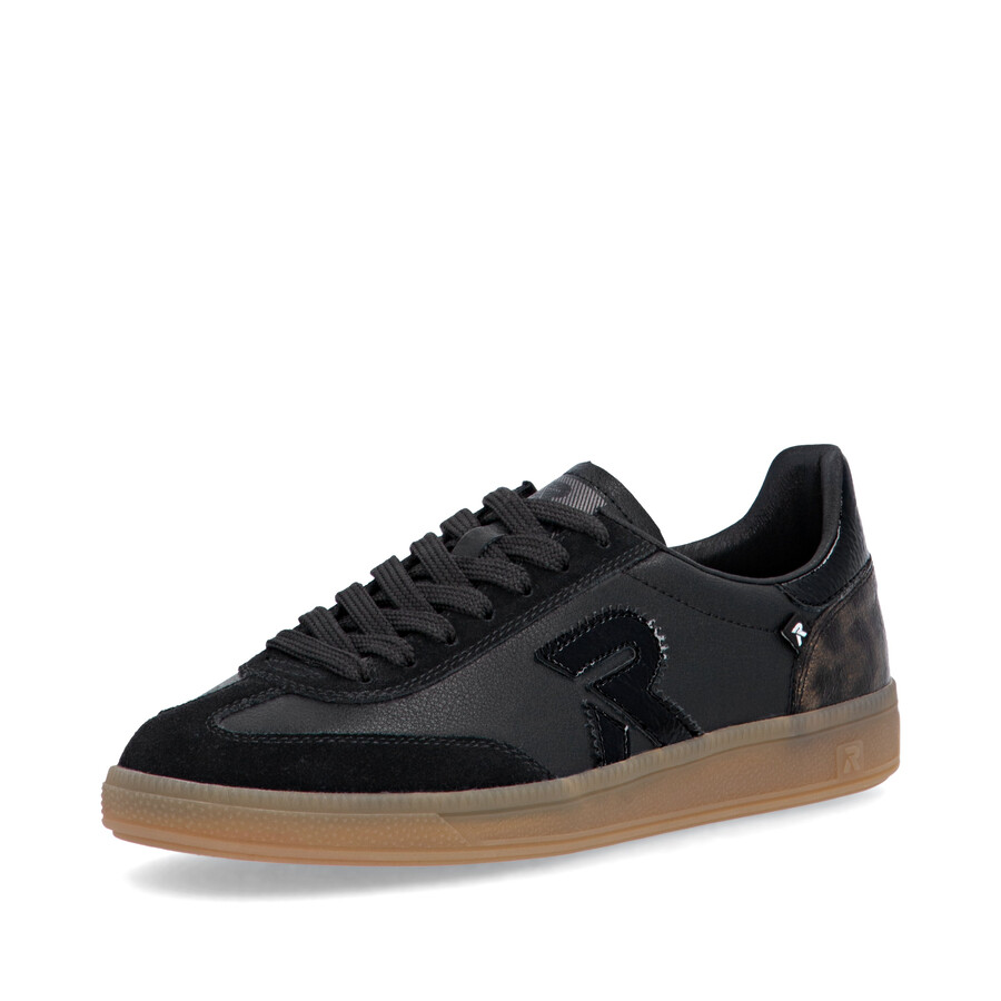 baskets noires pour femmes rieker sport w2200-03