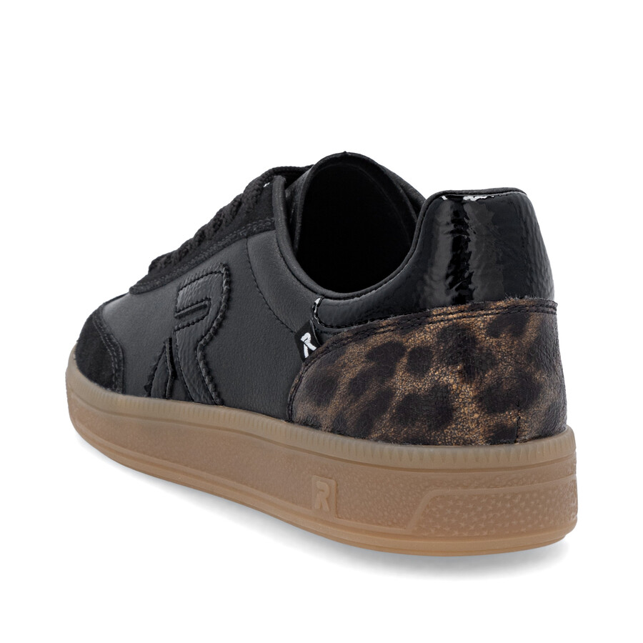 baskets noires pour femmes rieker sport w2200-03