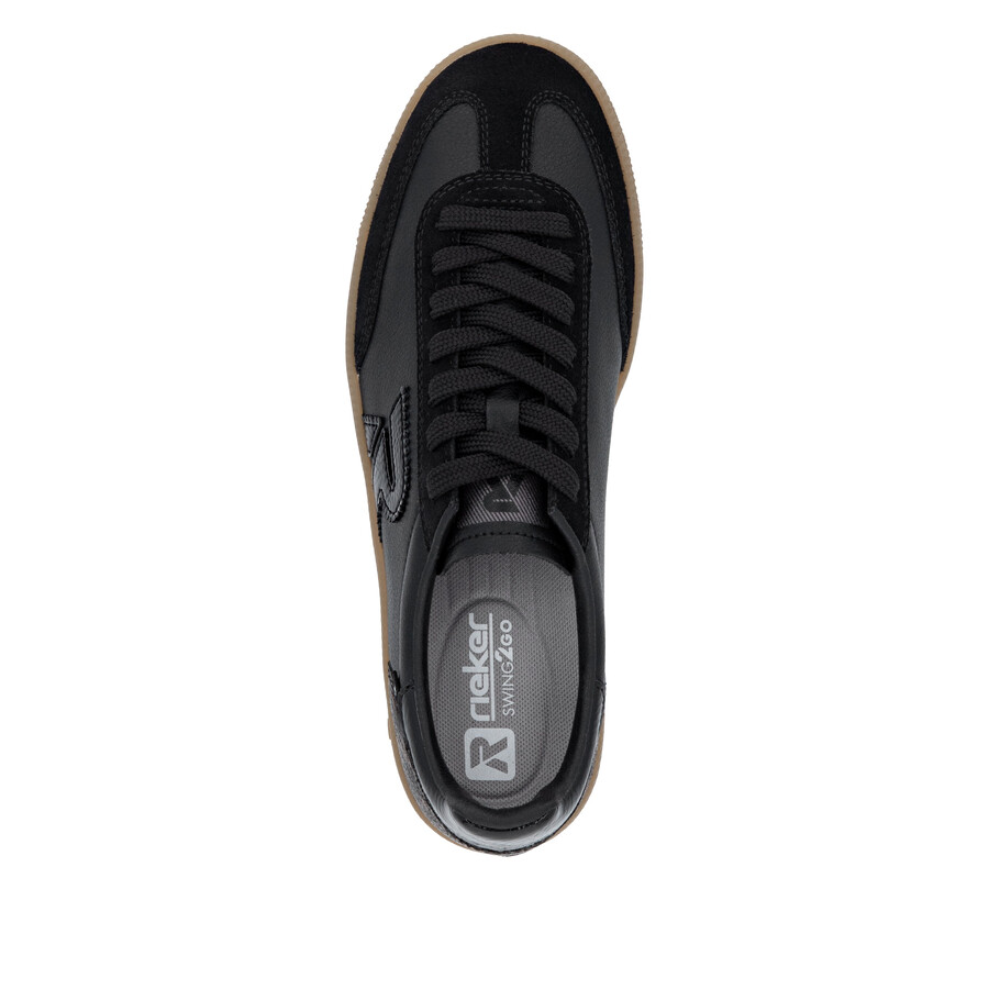 baskets noires pour femmes rieker sport w2200-03