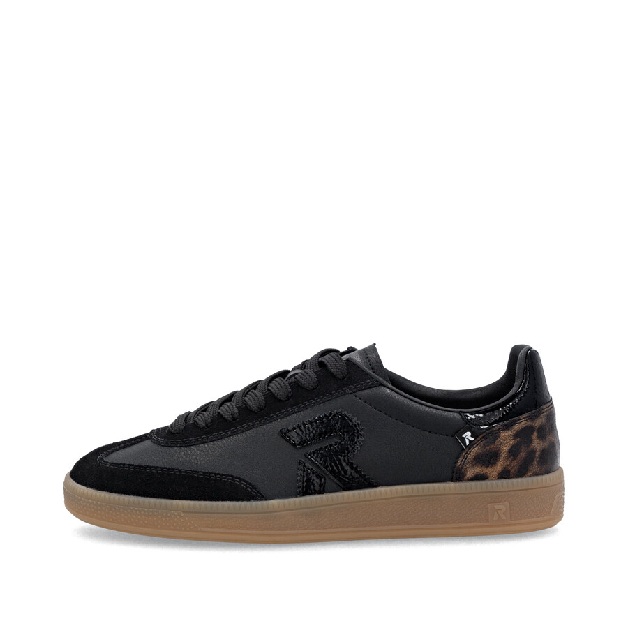 baskets noires pour femmes rieker sport w2200-03