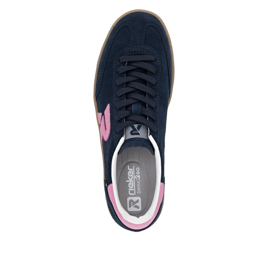 baskets bleues pour femmes rieker sport w2200-15