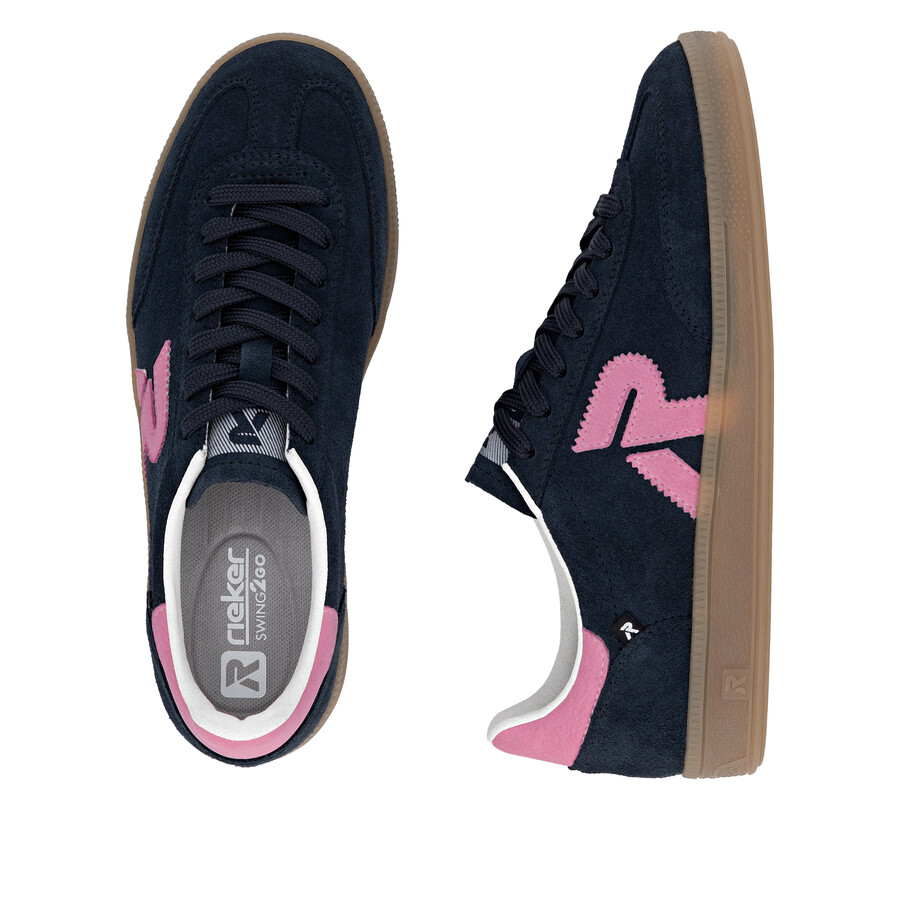 baskets bleues pour femmes rieker sport w2200-15