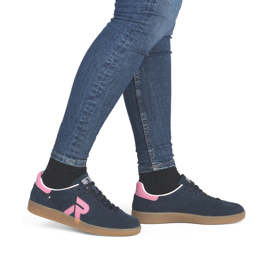 baskets bleues pour femmes rieker sport w2200-15