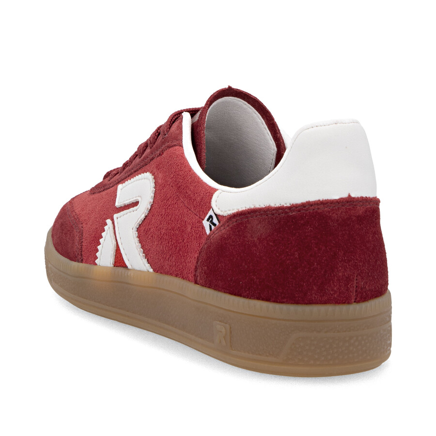 baskets rouges pour femmes rieker sport w2200-33