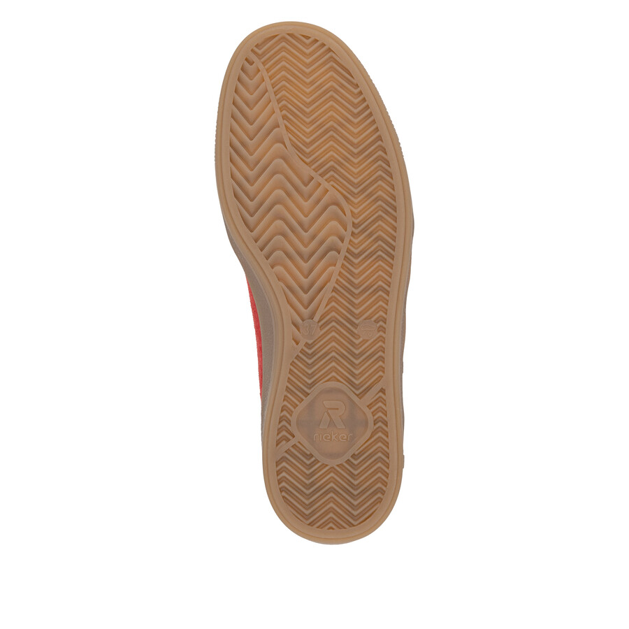 baskets rouges pour femmes rieker sport w2200-33