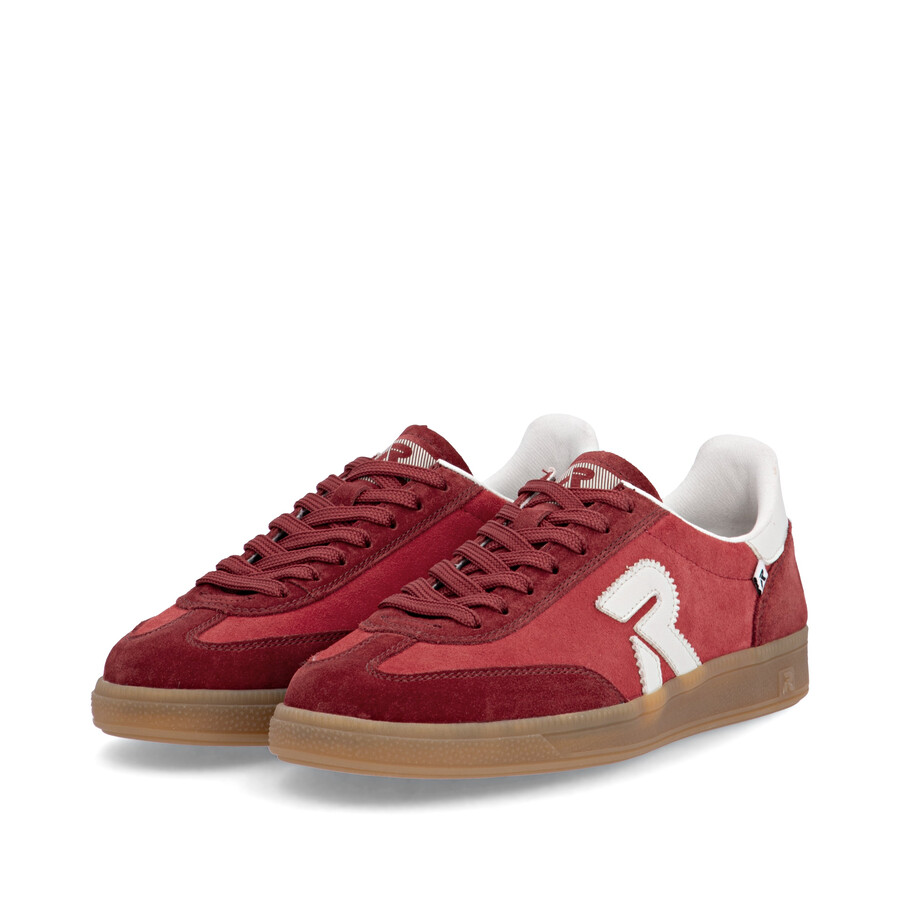 baskets rouges pour femmes rieker sport w2200-33