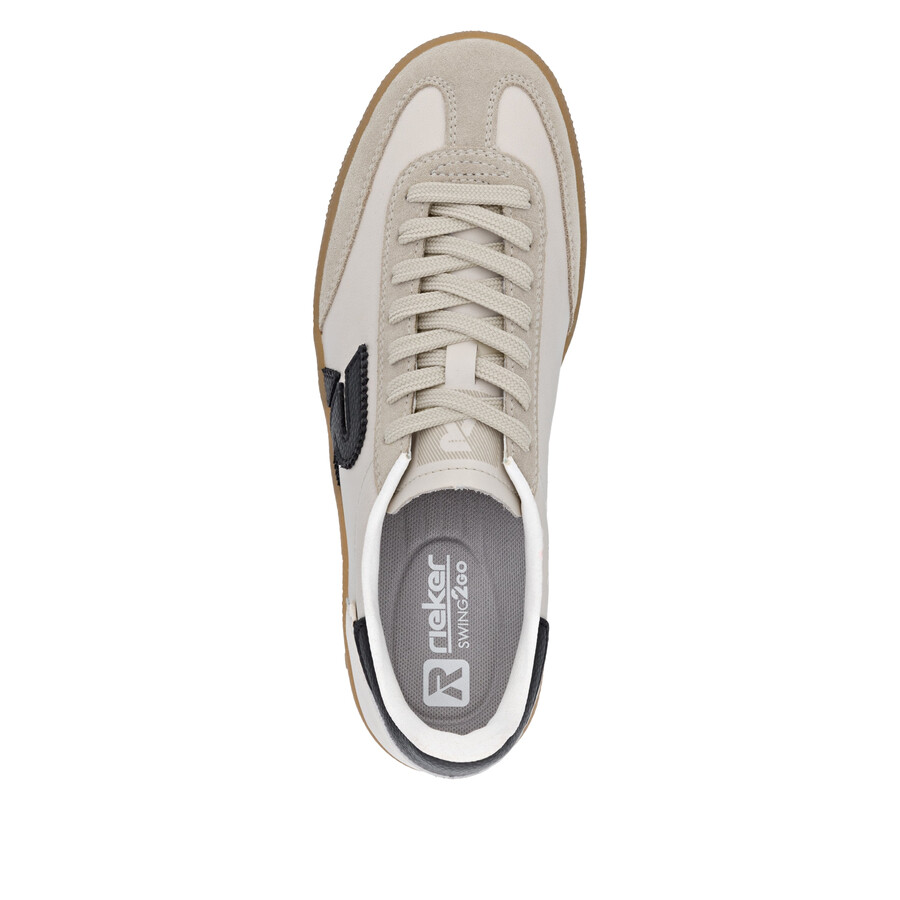 baskets beiges pour femmes rieker sport w2200-60