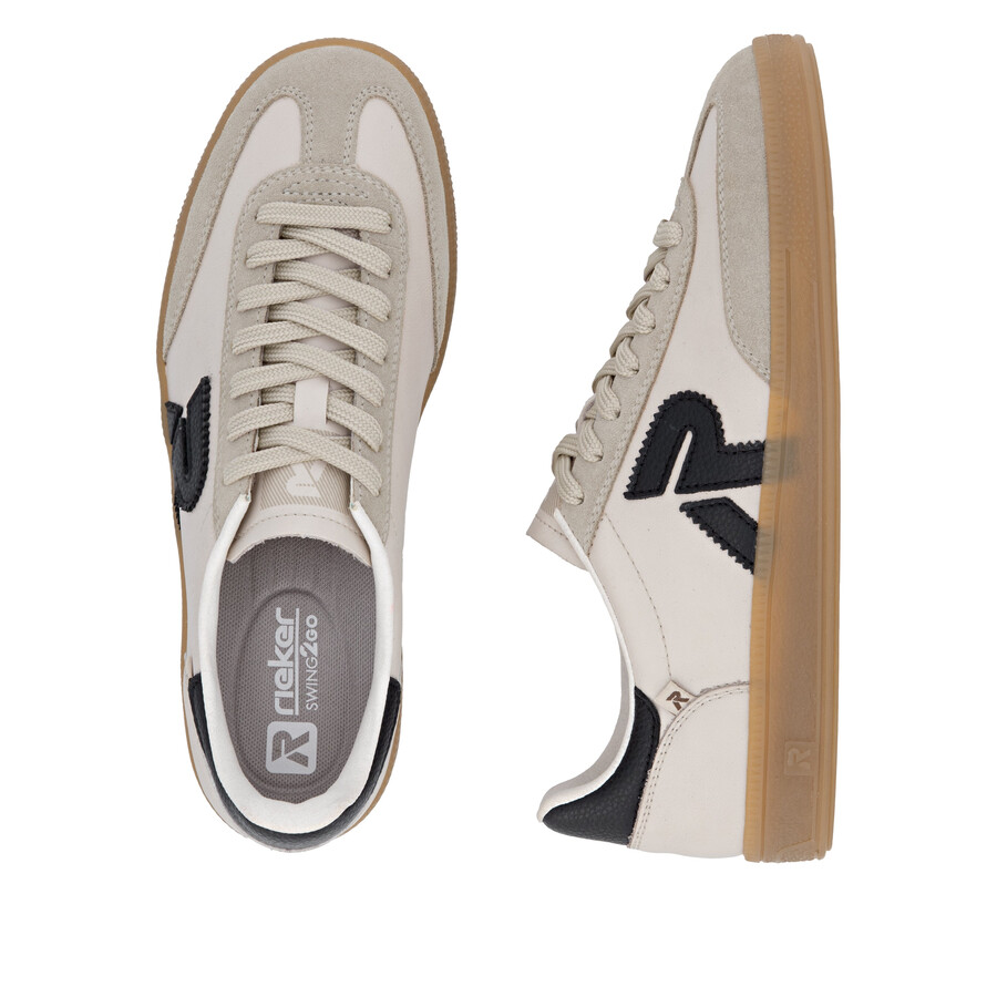 baskets beiges pour femmes rieker sport w2200-60