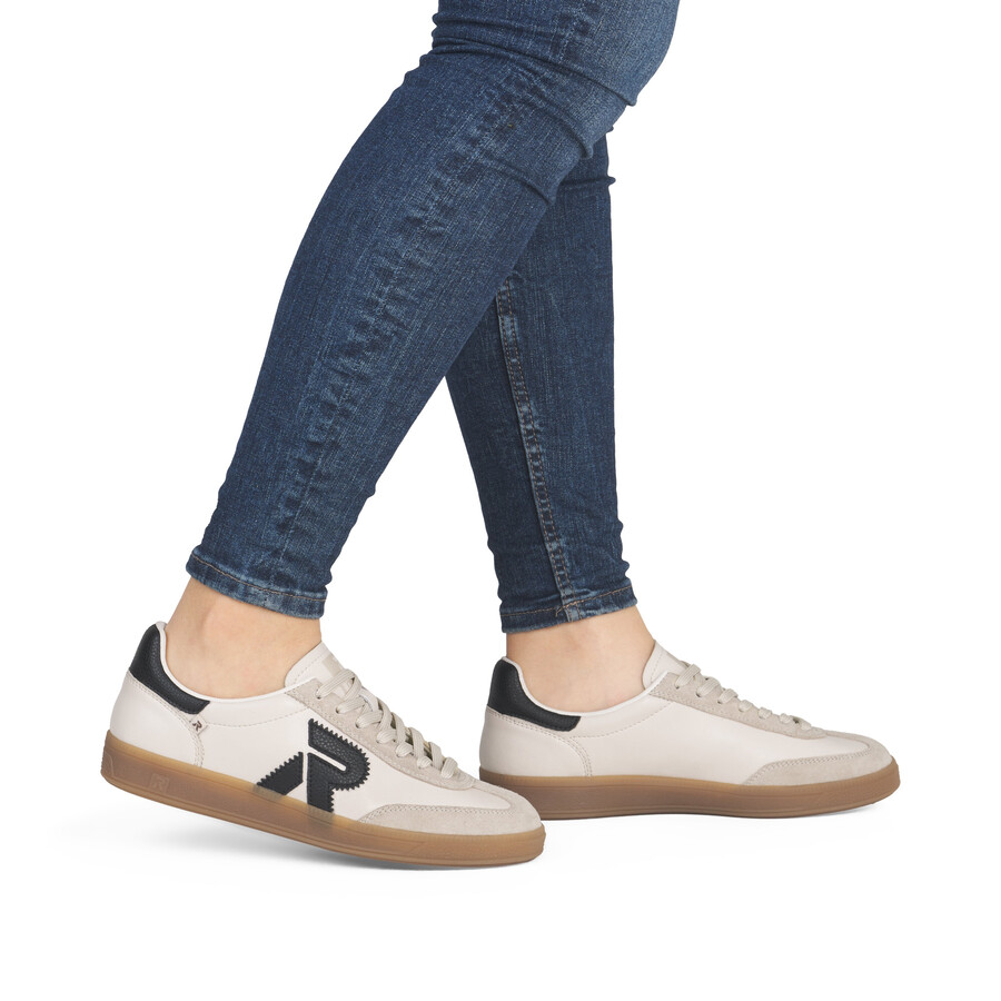baskets beiges pour femmes rieker sport w2200-60