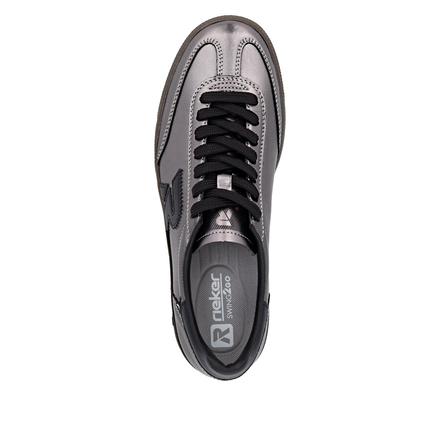 baskets argentplatine pour femmes rieker sport w2200-91
