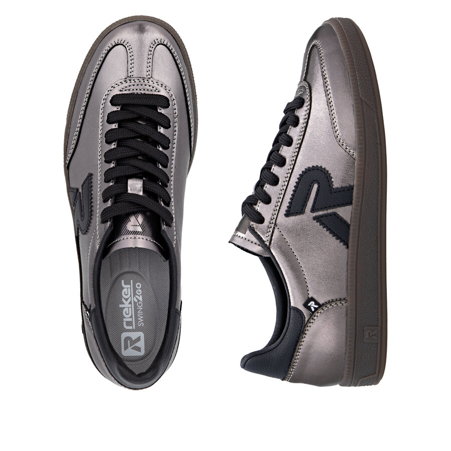 baskets argentplatine pour femmes rieker sport w2200-91