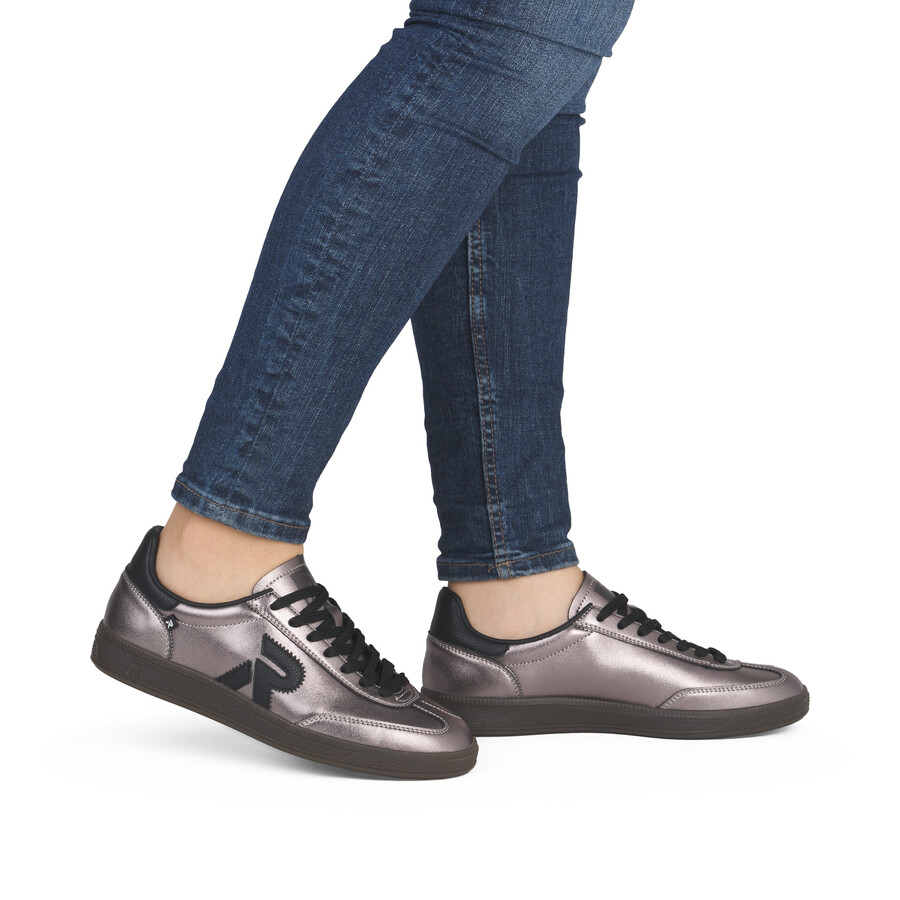 baskets argentplatine pour femmes rieker sport w2200-91