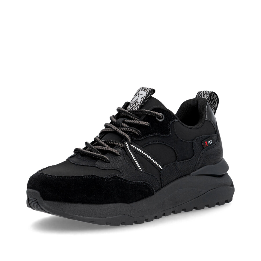baskets noires pour femmes rieker sport w2501-00