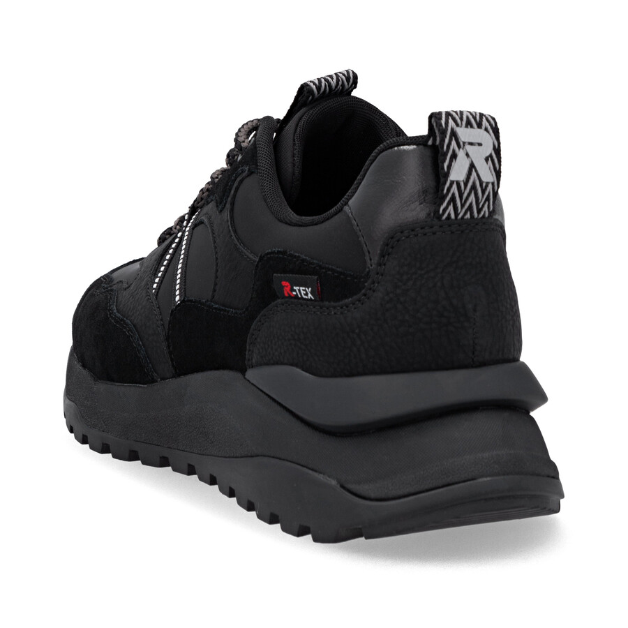 baskets noires pour femmes rieker sport w2501-00