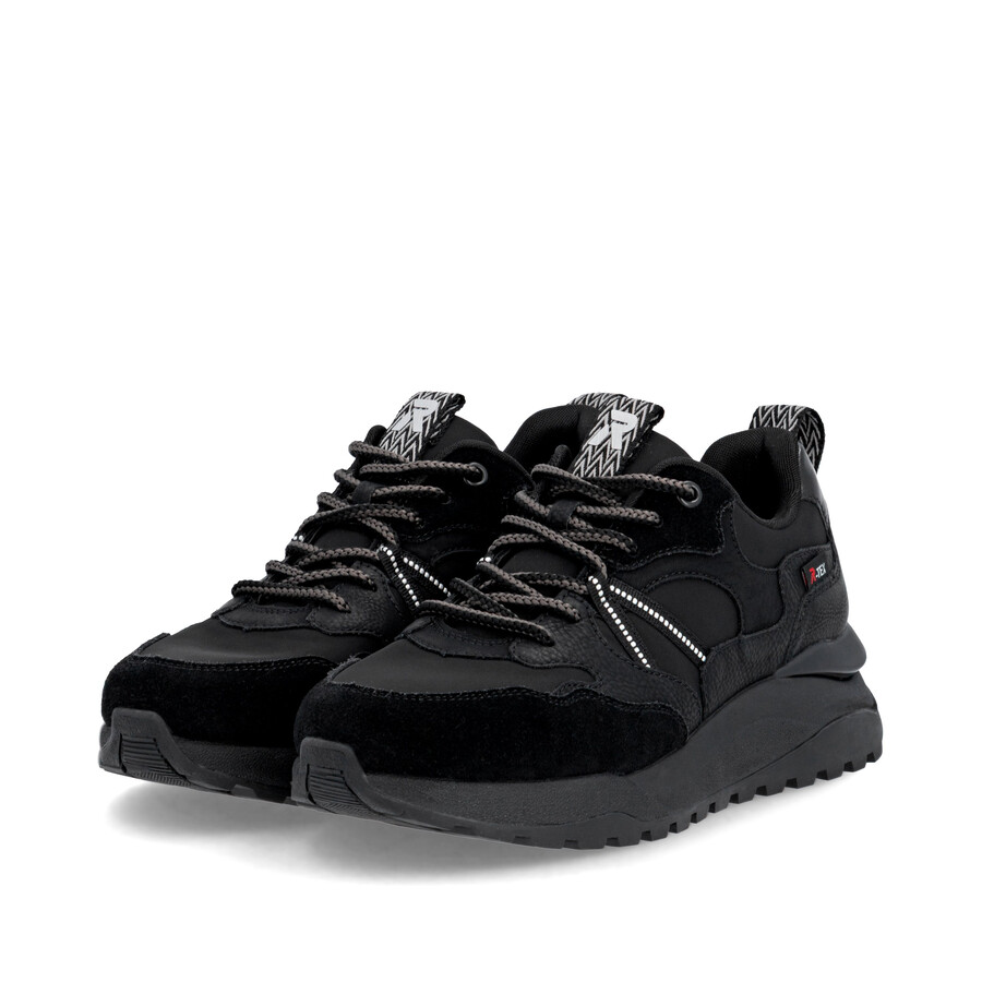 baskets noires pour femmes rieker sport w2501-00