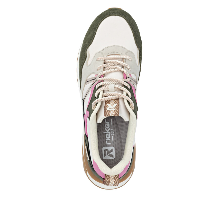 baskets blanches pour femmes rieker sport w2501-83