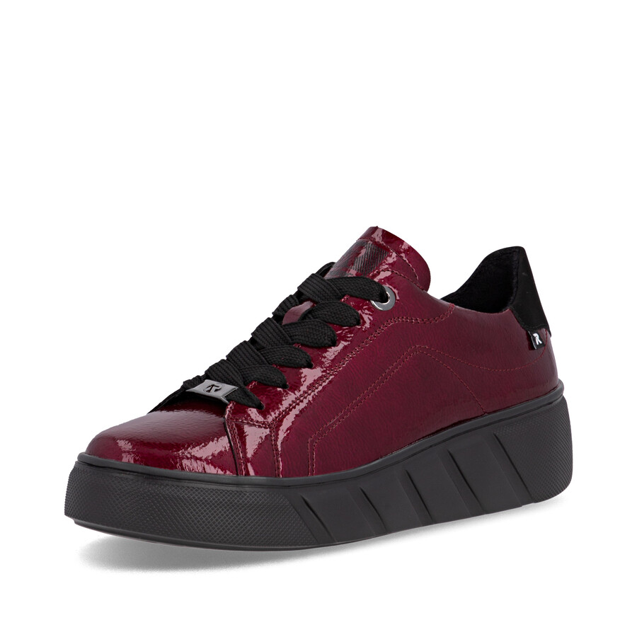 chaussures élastiques rouges pour femmes rieker sport w2601-35