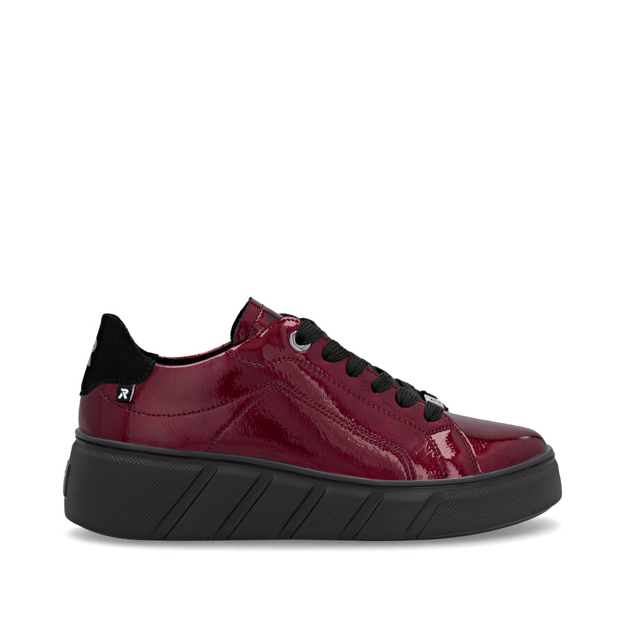 chaussures élastiques rouges pour femmes rieker sport w2601-35