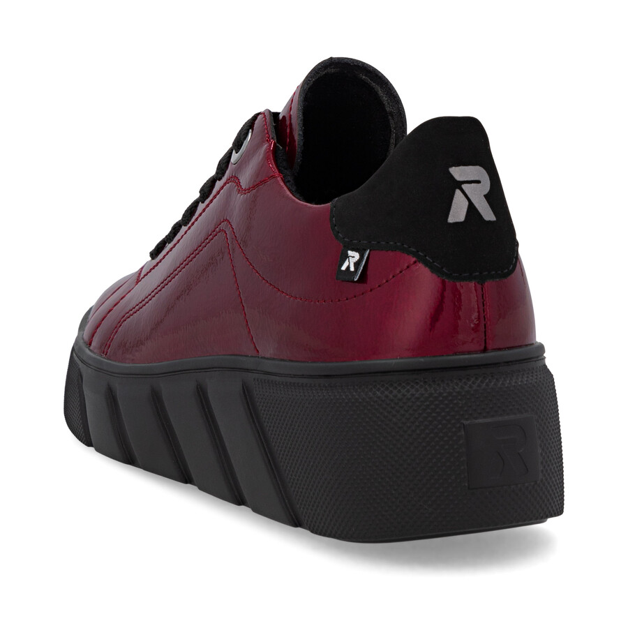 chaussures élastiques rouges pour femmes rieker sport w2601-35