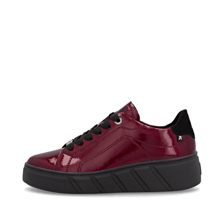 chaussures élastiques rouges pour femmes rieker sport w2601-35