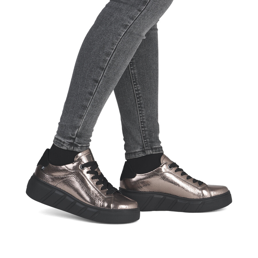 chaussures métallisées pour femmes rieker sport w2601-91