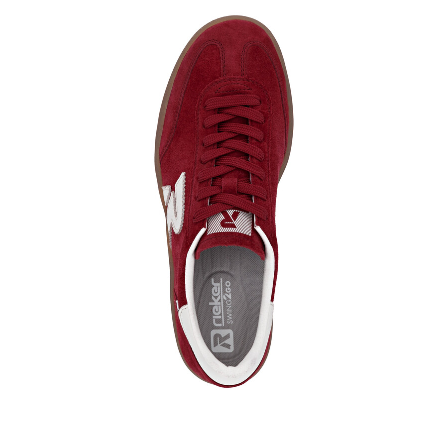 baskets rouges pour femmes rieker sport w3700-35