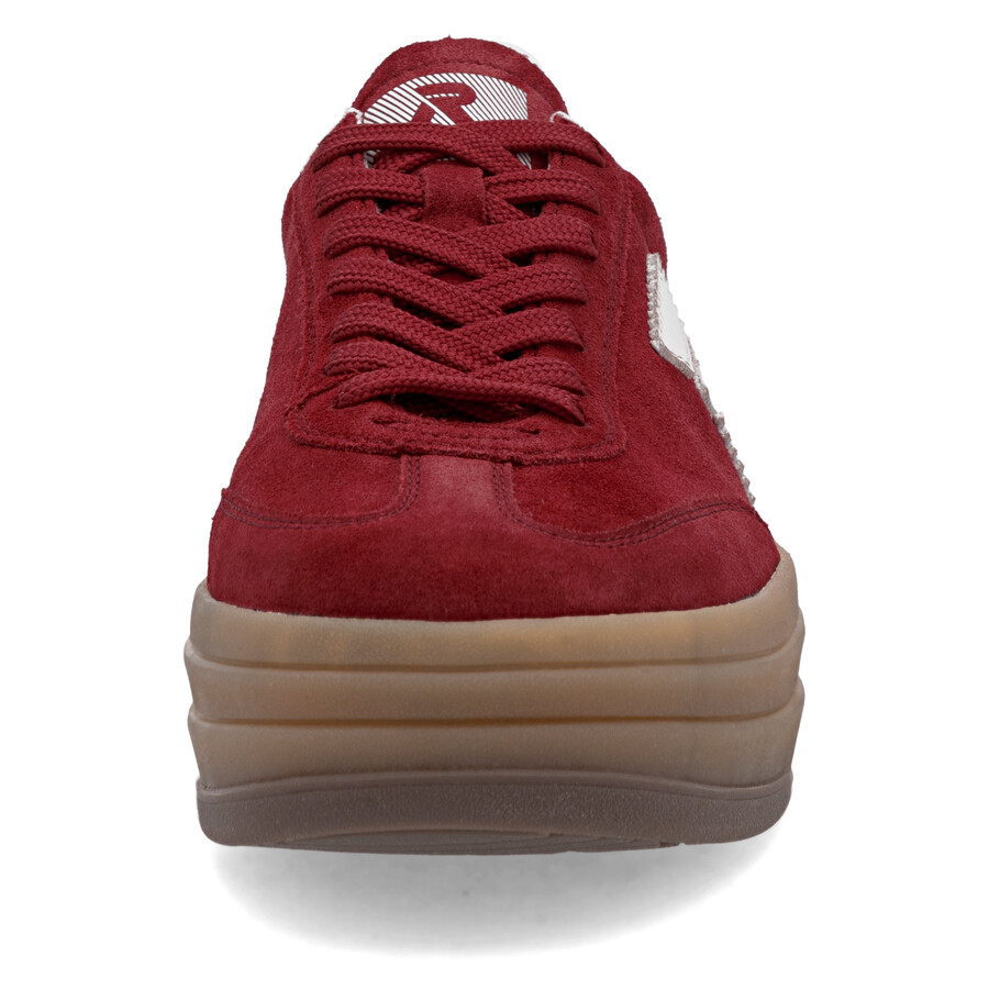 baskets rouges pour femmes rieker sport w3700-35