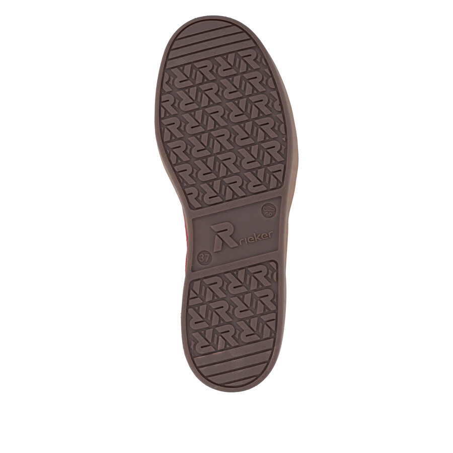 baskets rouges pour femmes rieker sport w3700-35