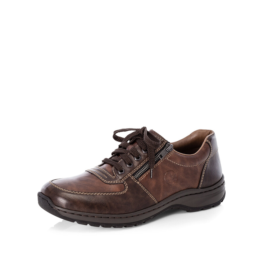 chaussures marron à fermeture éclair pour hommes rieker 03329-25