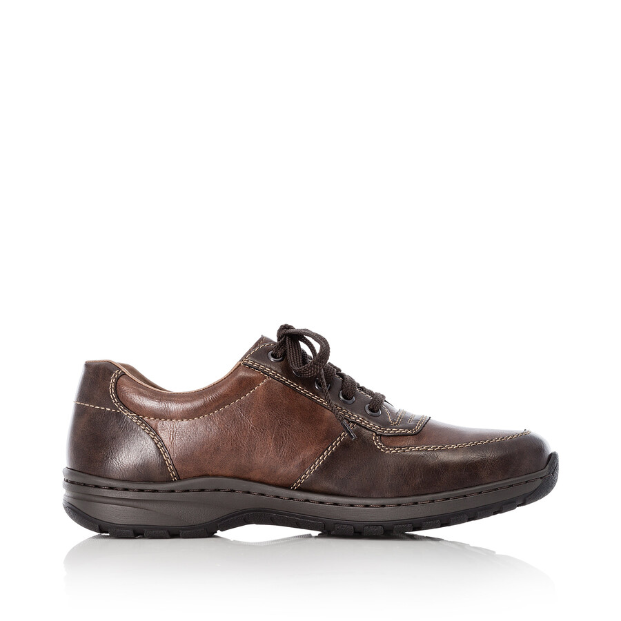 chaussures marron à fermeture éclair pour hommes rieker 03329-25