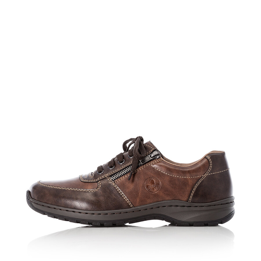 chaussures marron à fermeture éclair pour hommes rieker 03329-25
