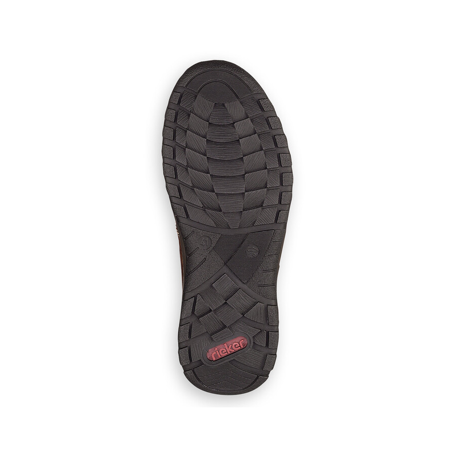 chaussures marron à fermeture éclair pour hommes rieker 03329-25