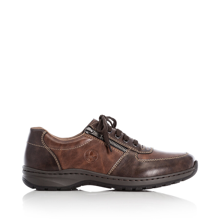 chaussures marron à fermeture éclair pour hommes rieker 03329-25