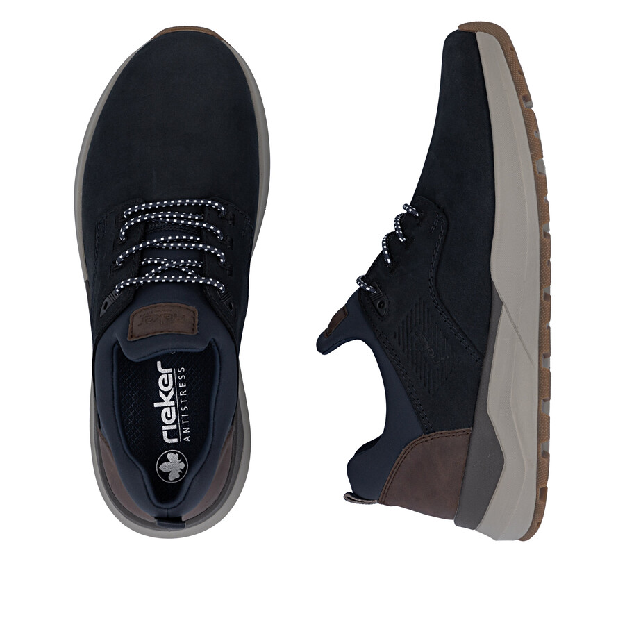 chaussures élastiques bleues pour hommes rieker 06050-14