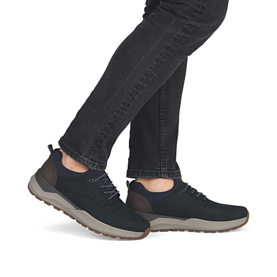 chaussures élastiques bleues pour hommes rieker 06050-14