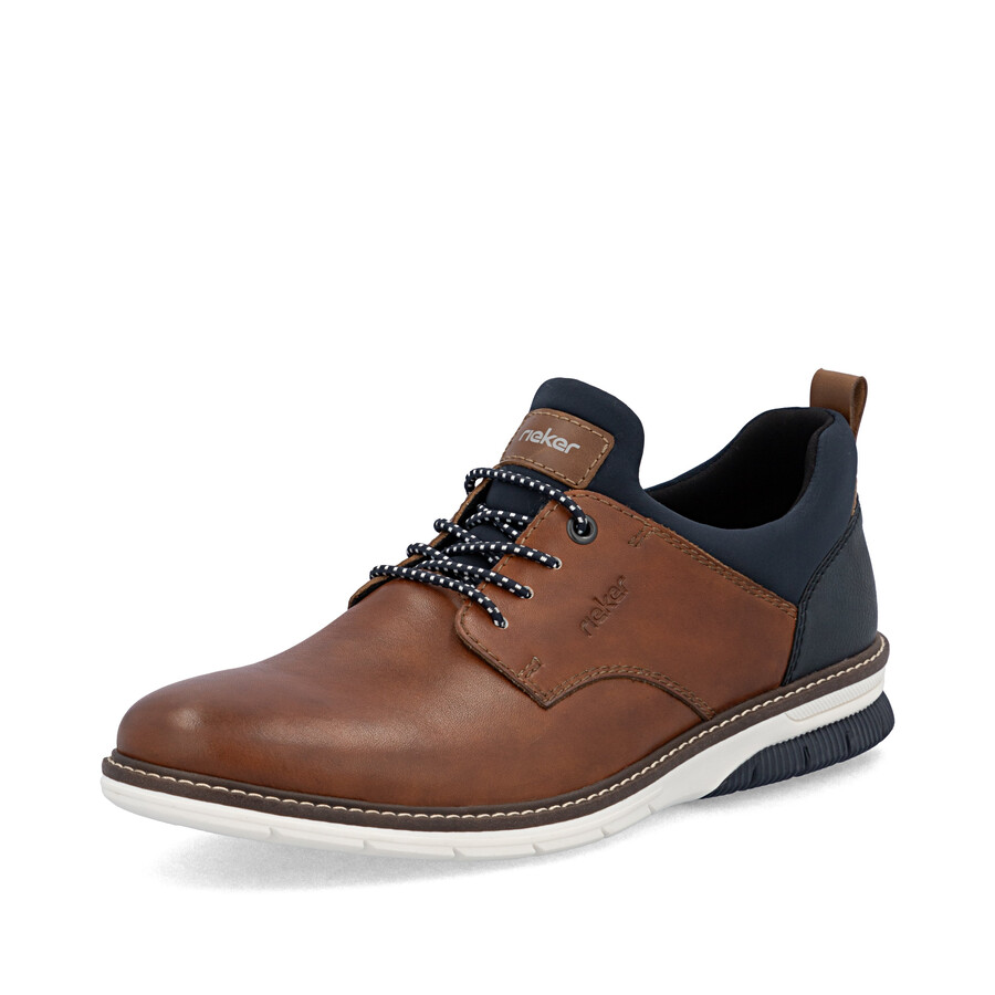 chaussures élastiques marron pour hommes rieker 14454-22